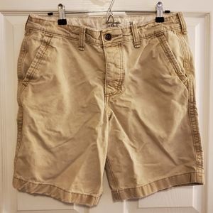 Abercrombie and Fitch khaki cargo shorts 34